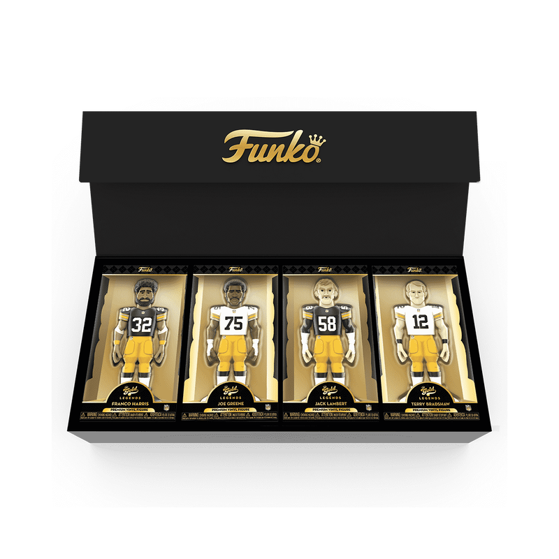 Vinyl GOLD 12" Pittsburgh Steelers 4-Pack, , hi-res view 2